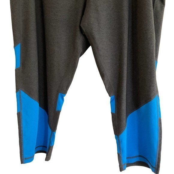 ZELLA Stretch‎ Activewear Below Knee Leggings Pants Gray Blue 3X NEW - Picture 3 of 7